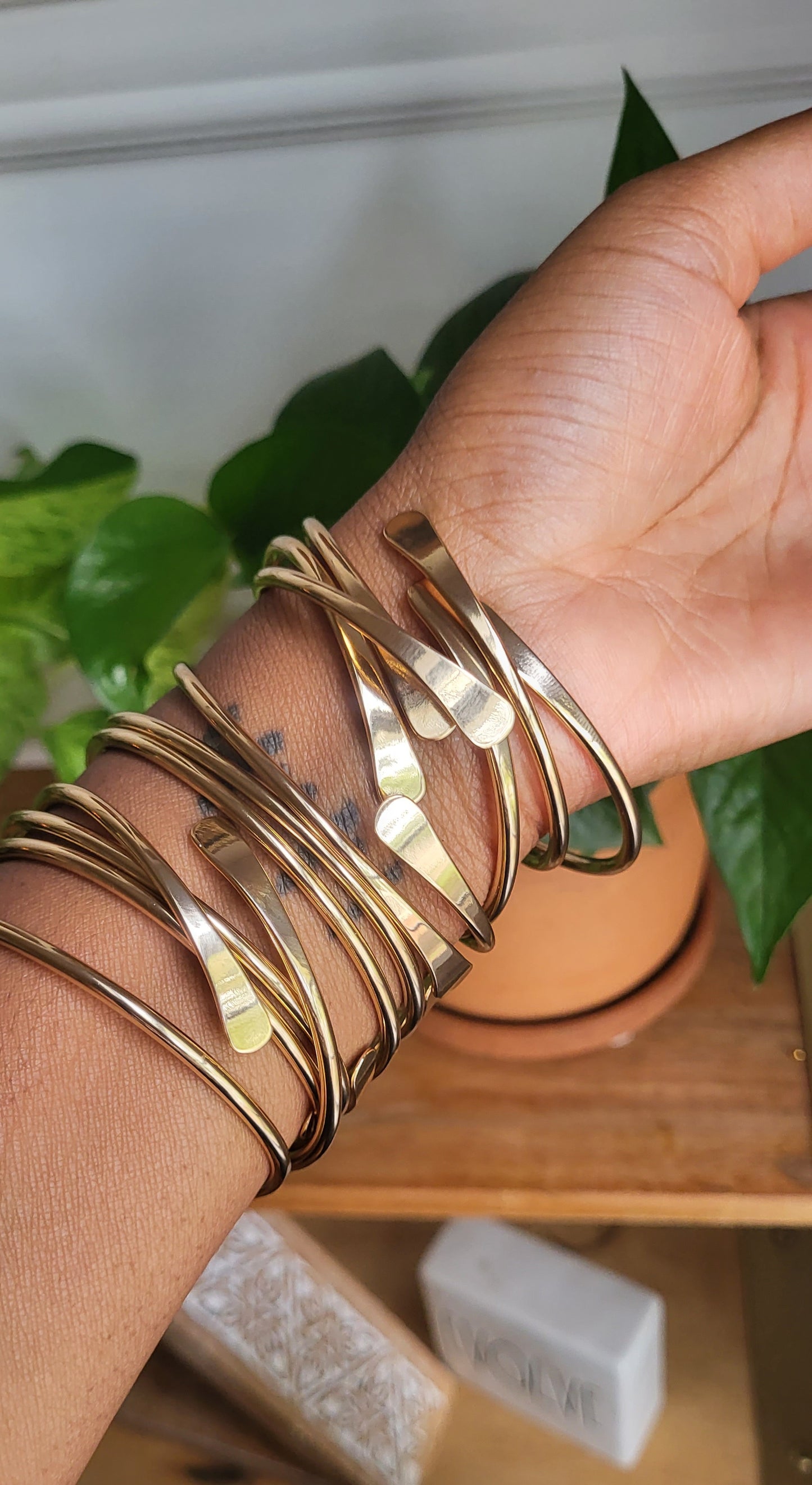 Brass Coil Bangle