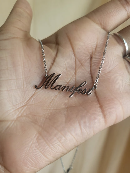 "Manifest" Pendant