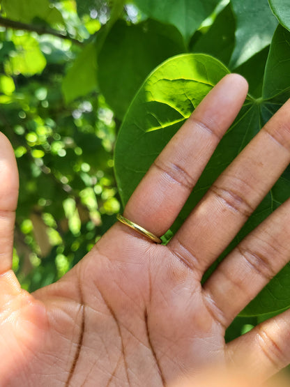 "Abundance" Brass Cowrie Shell Ring