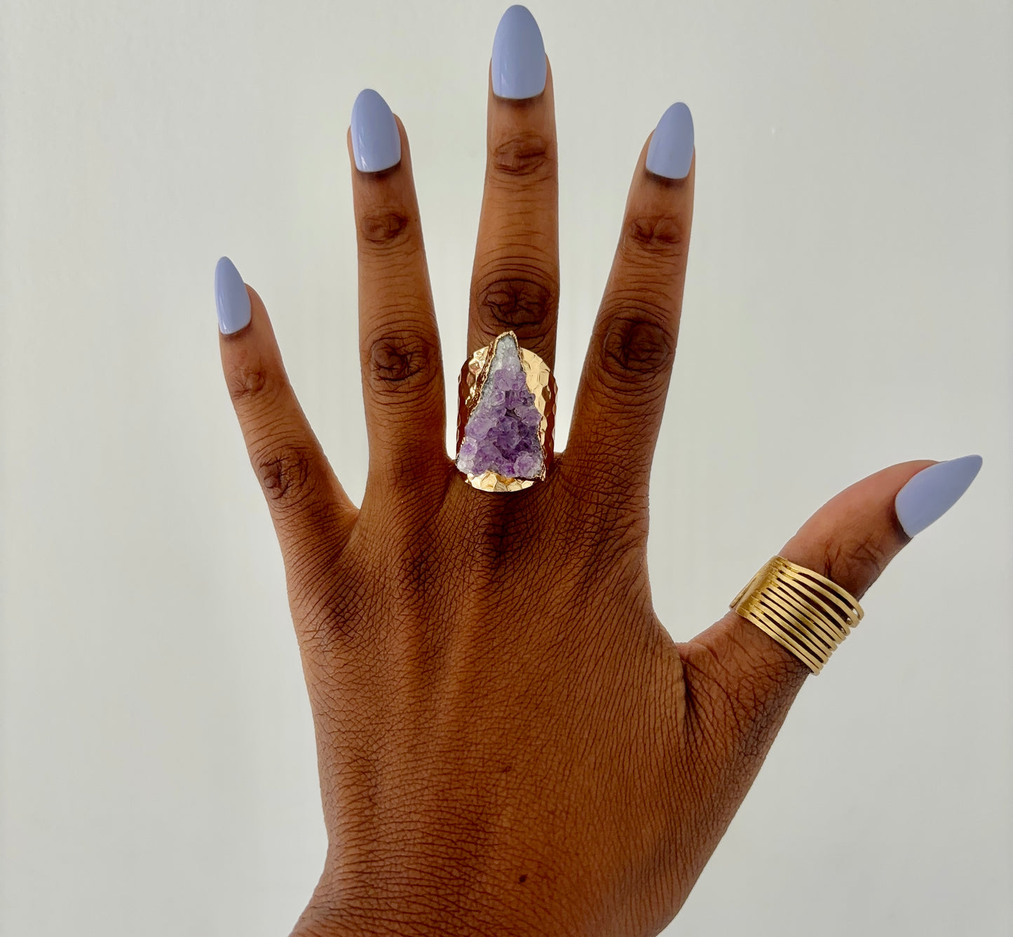 Amethyst Cluster Ring