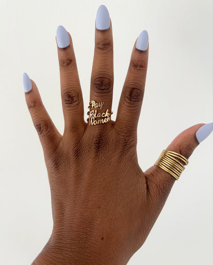 Pay Black Women Ring