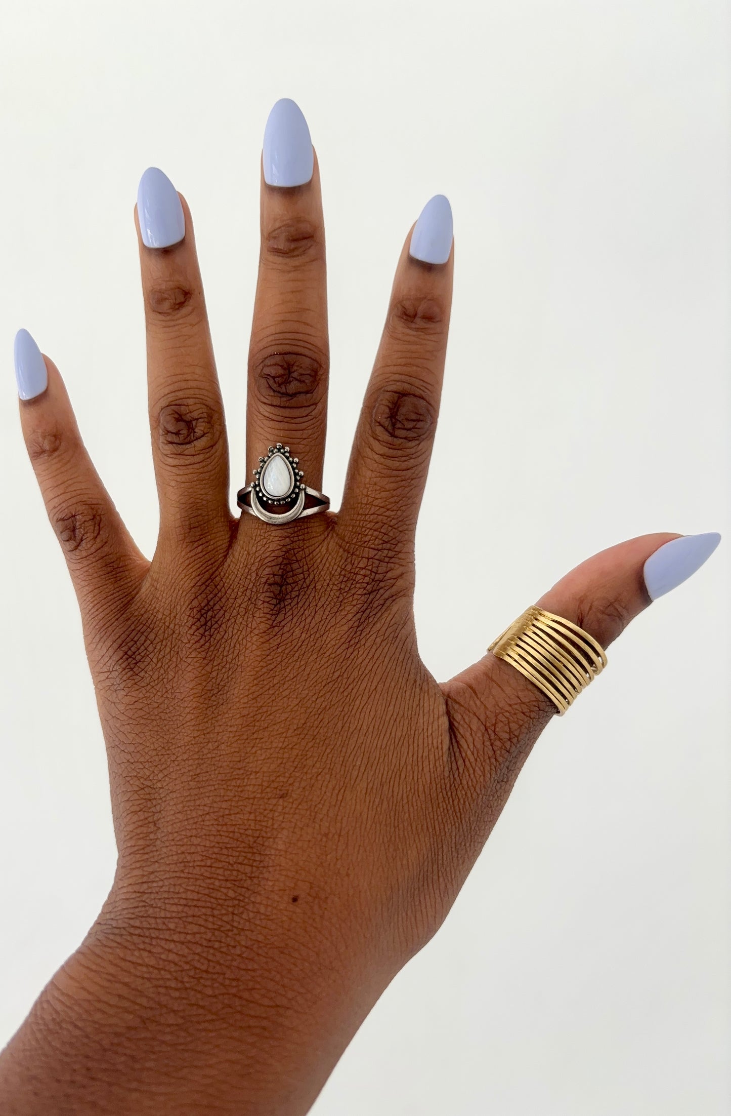 “Moon Goddess”Moonstone Ring