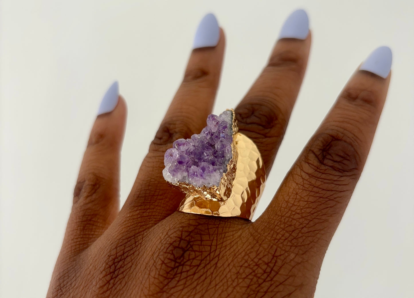 Amethyst Cluster Ring