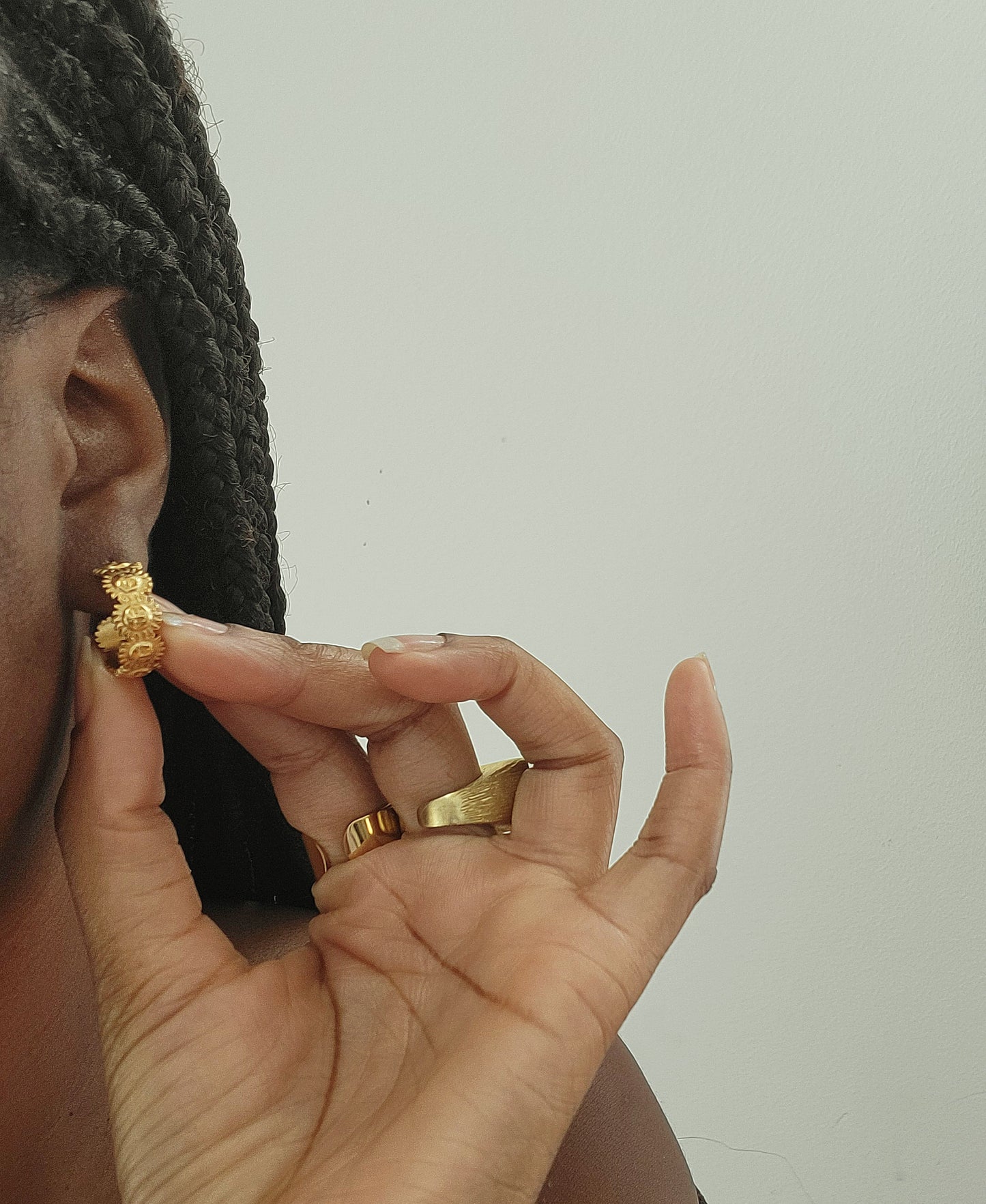 Sun Goddess Hoop Earrings