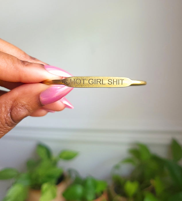 Hot Girl Shit Affirmation Bangle
