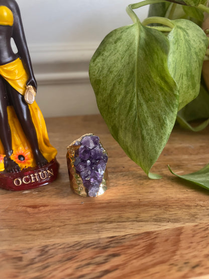 Amethyst Cluster Ring