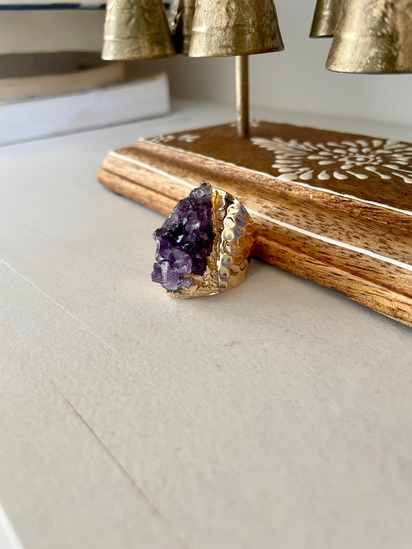 Amethyst Cluster Ring